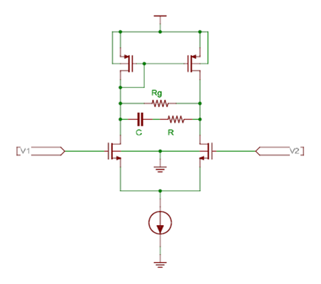 Diffamp Lag Lead Circuit